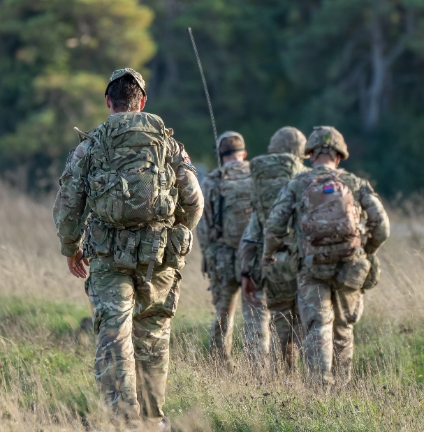 Defence personnel representing RFID-enabled asset and logistics visibility